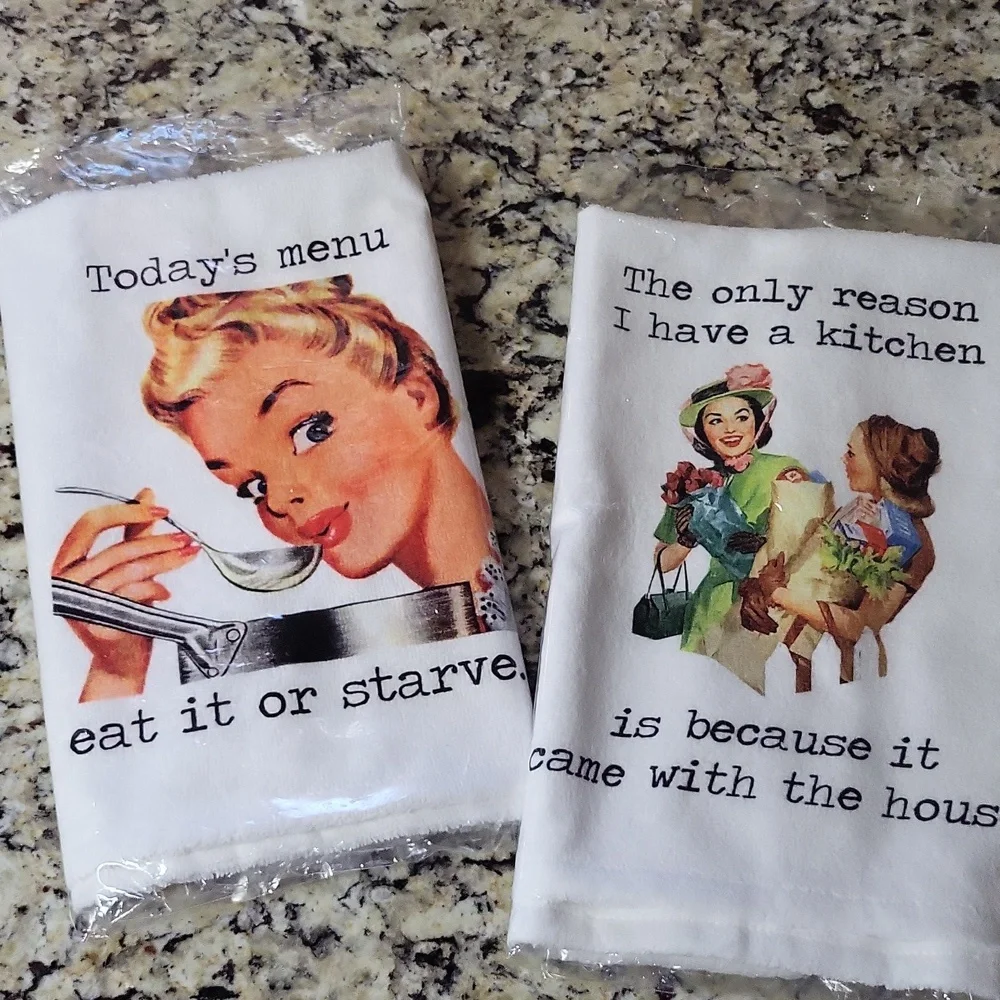 Funny Retro Kitchen Towels (2)